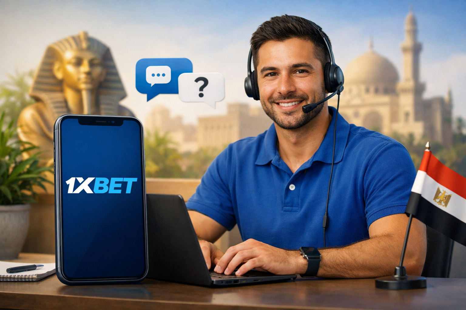 1xbet support Egypt
